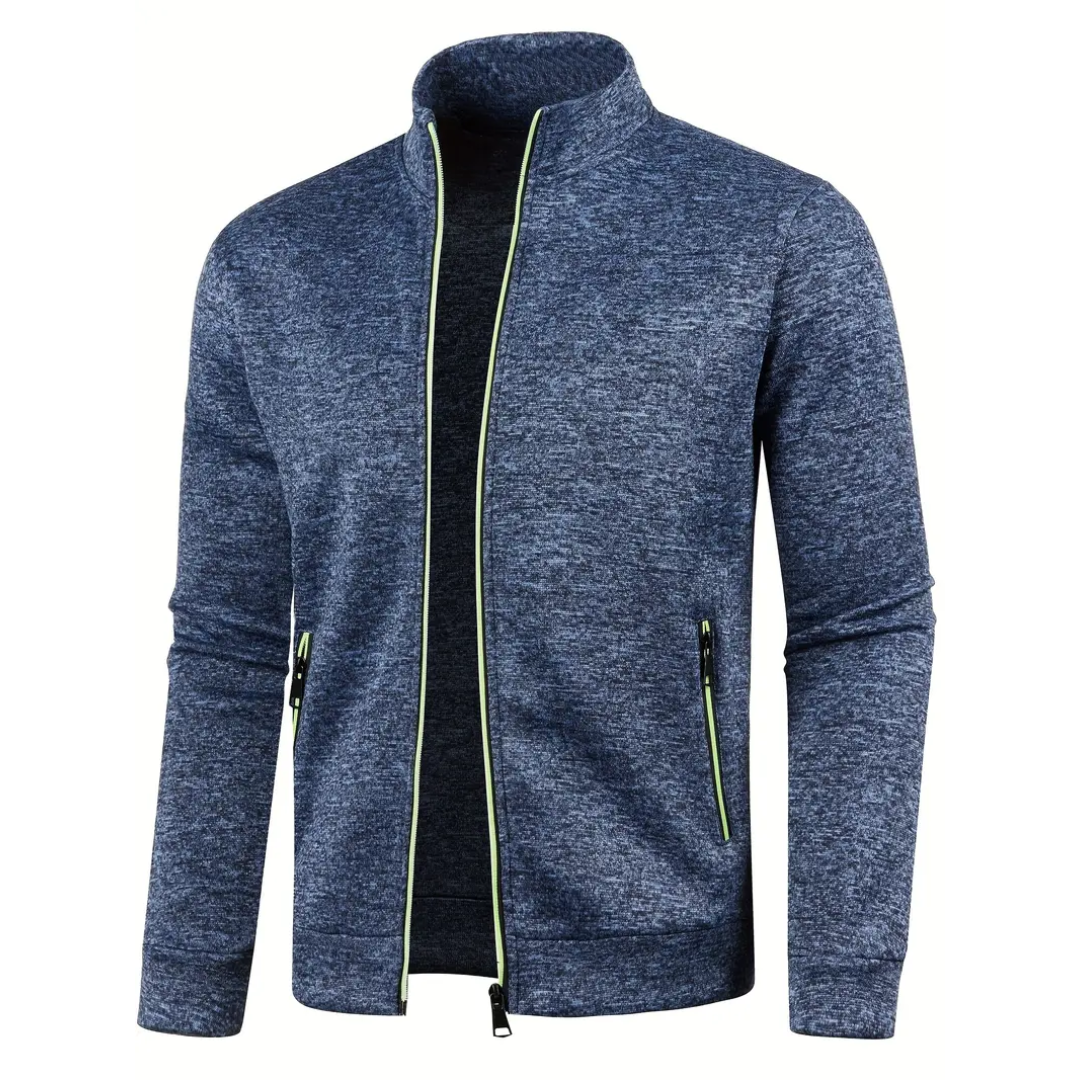 Kasper™ | Classic Knit Jacket with Zipper