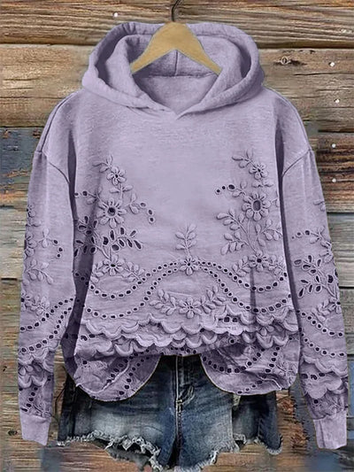Mia | Hoodie with Floral Print
