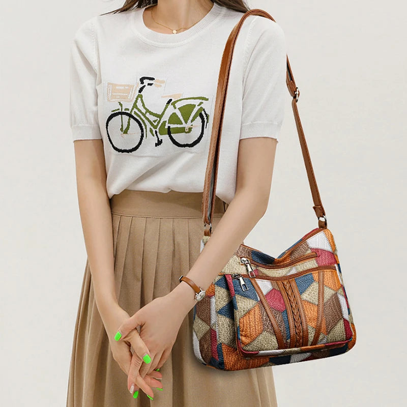 Madge | Geometric Charm Handbag