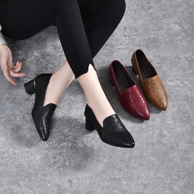 Tonette | Soft Embroidered Pumps