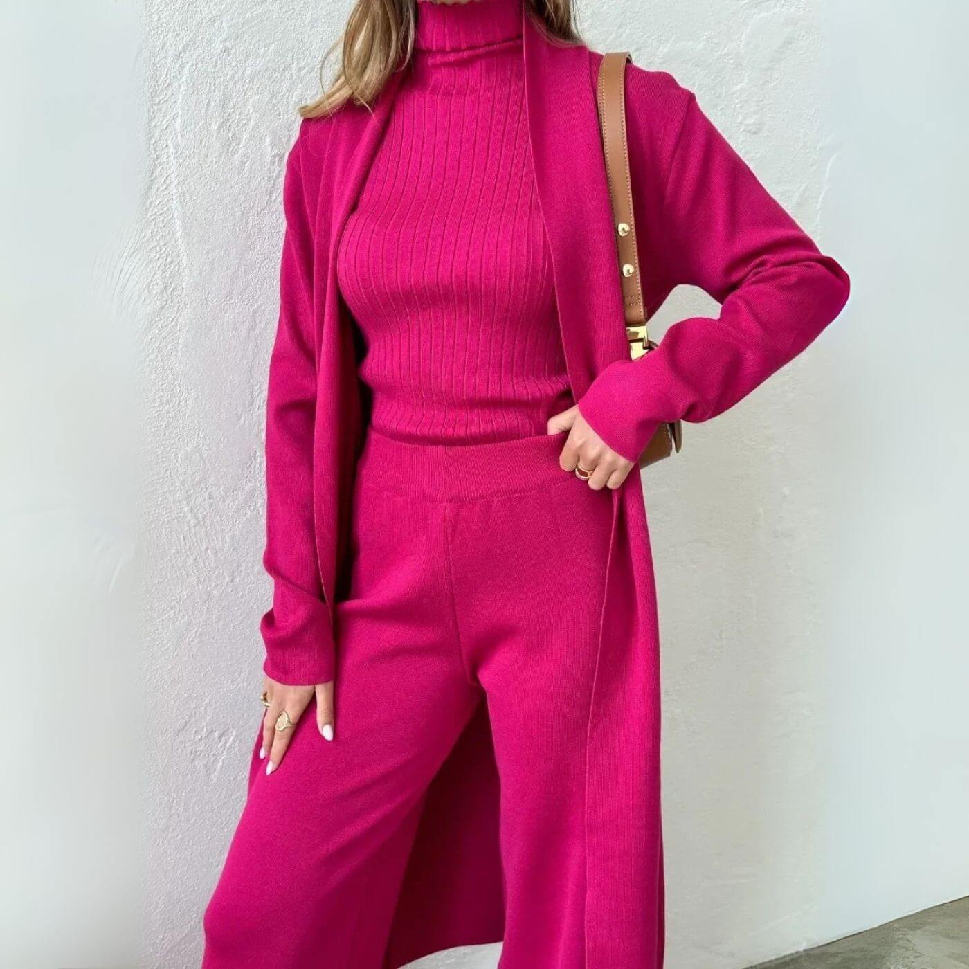 Alison™ – Minimalist 3 Piece Knit Set