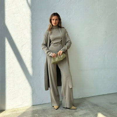 Alison™ – Minimalist 3 Piece Knit Set