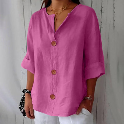 Amaya™ - Casual Linen Blouse