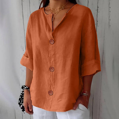 Amaya™ - Casual Linen Blouse