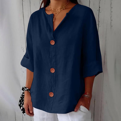 Amaya™ - Casual Linen Blouse