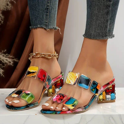 Amber™ - Double Strap Multicolor Orthopedic Sandals