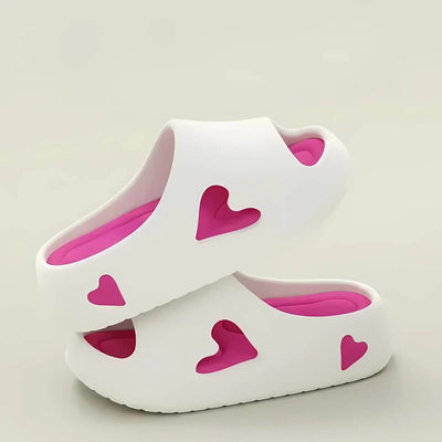 Amoura™ - Hollow Heart Design Cloud Flip Flops