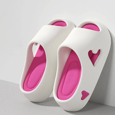 Amoura™ - Hollow Heart Design Cloud Flip Flops