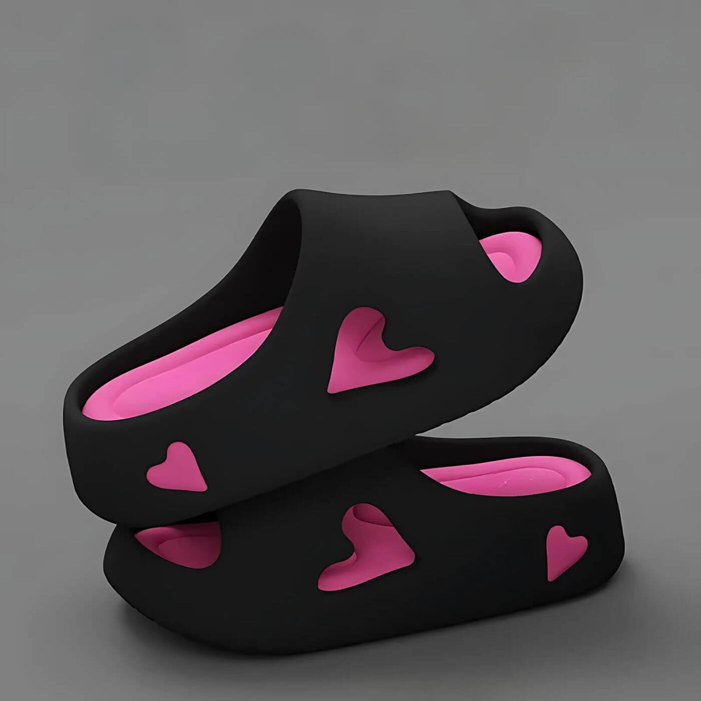 Amoura™ - Hollow Heart Design Cloud Flip Flops