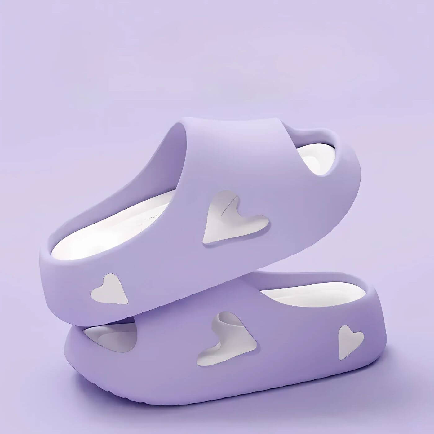 Amoura™ - Hollow Heart Design Cloud Flip Flops