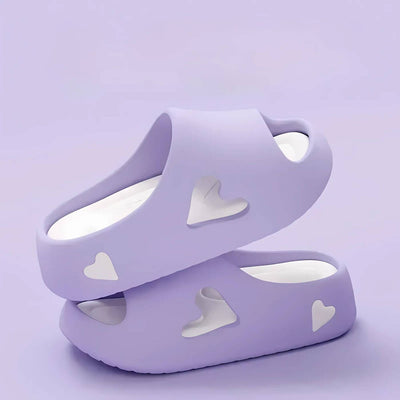 Amoura™ - Hollow Heart Design Cloud Flip Flops