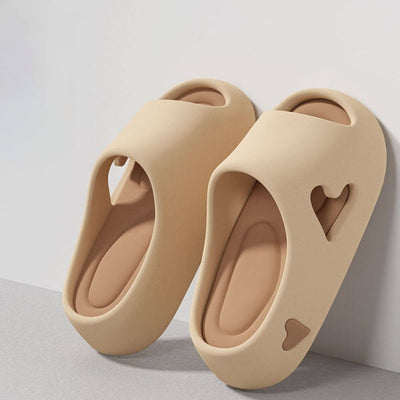 Amoura™ - Hollow Heart Design Cloud Flip Flops