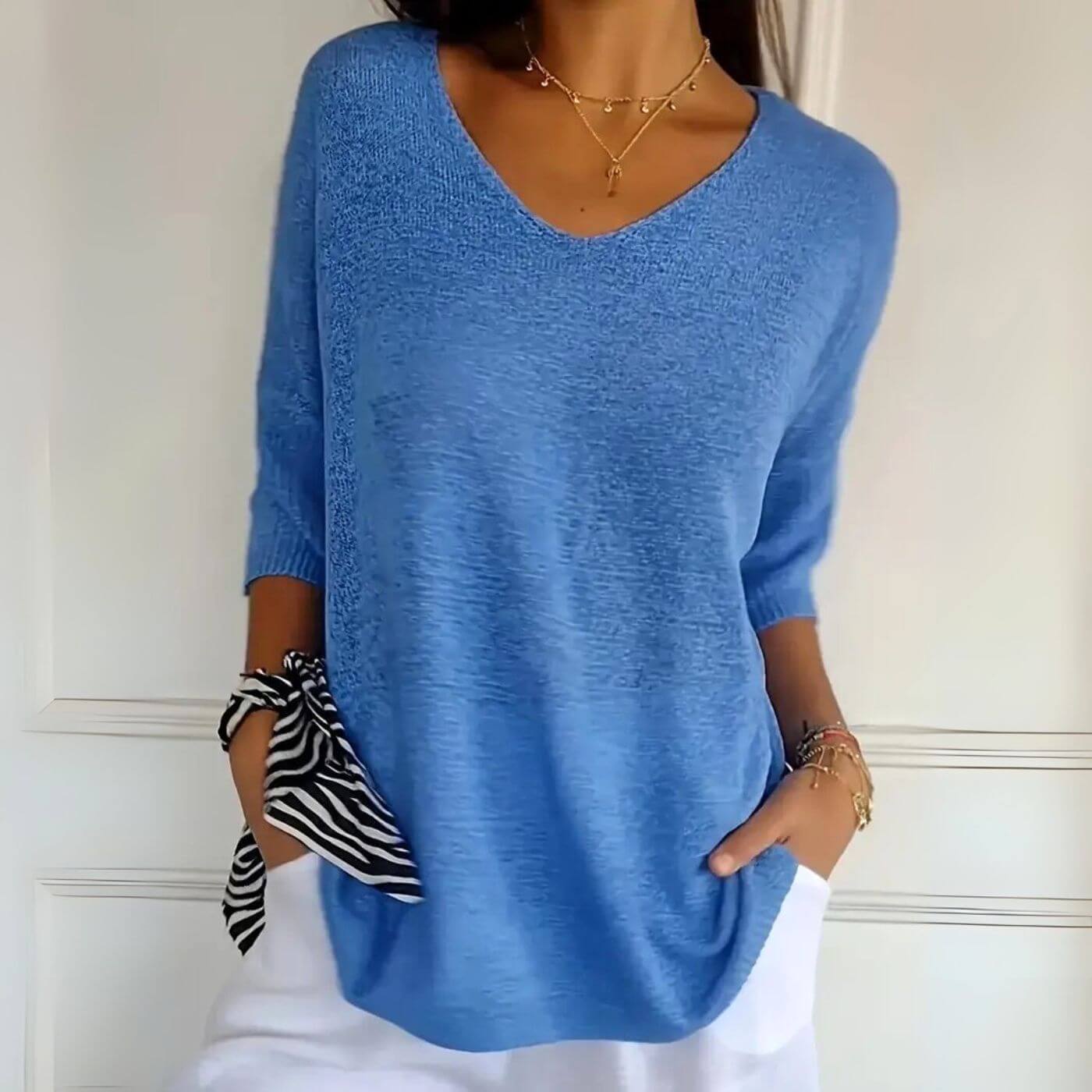 Andrea™ – Stylish Soft Knit Shirt