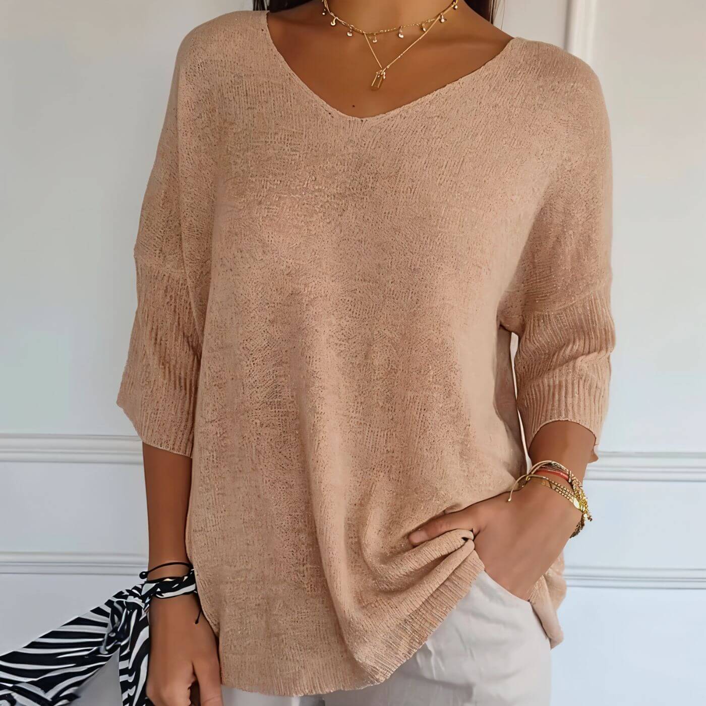 Andrea™ – Stylish Soft Knit Shirt