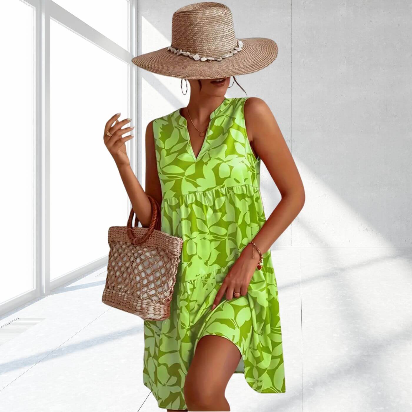 Ava™ - Floral Midi Dress