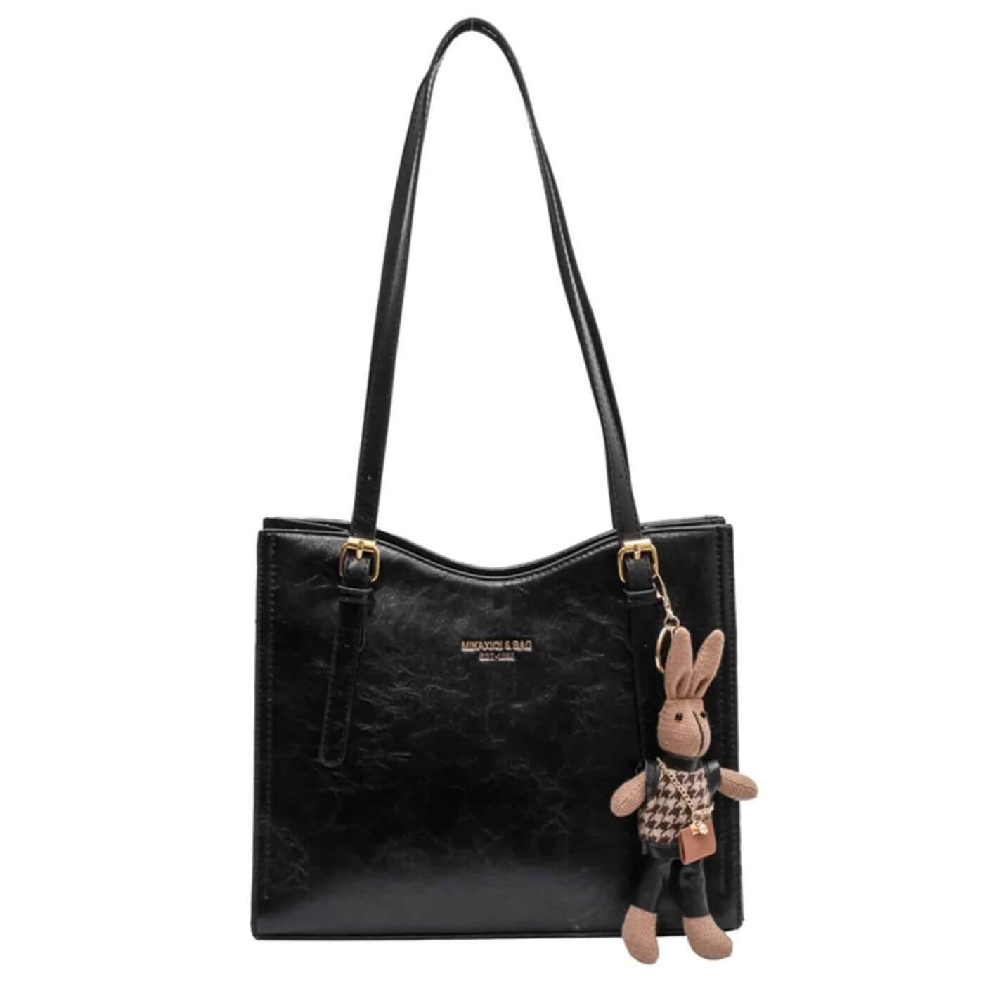 Avery™ – Bunny Charm Vintage Leather Shoulder Bag