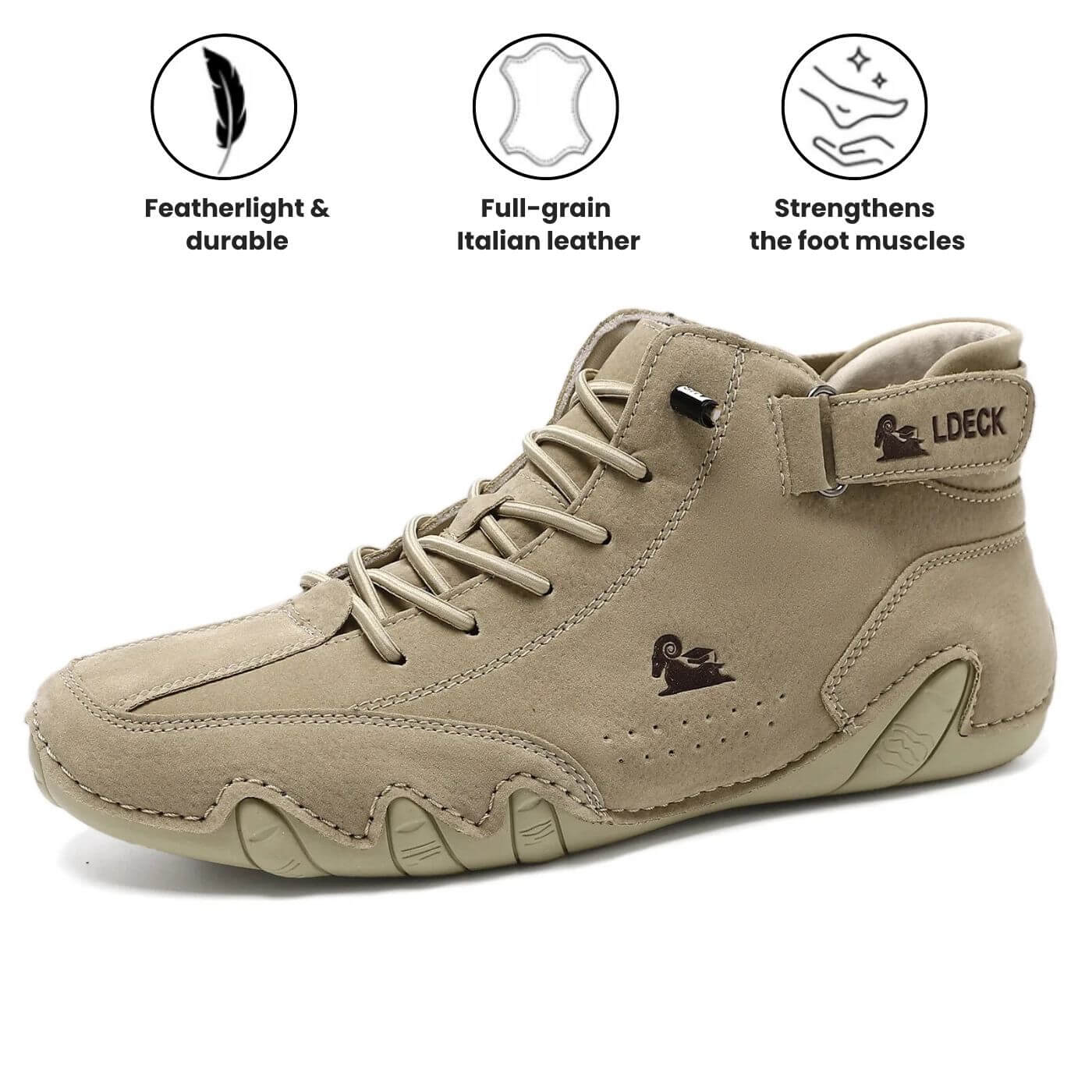 Brent™ – Premium Leather Orthopedic Barefoot Shoes