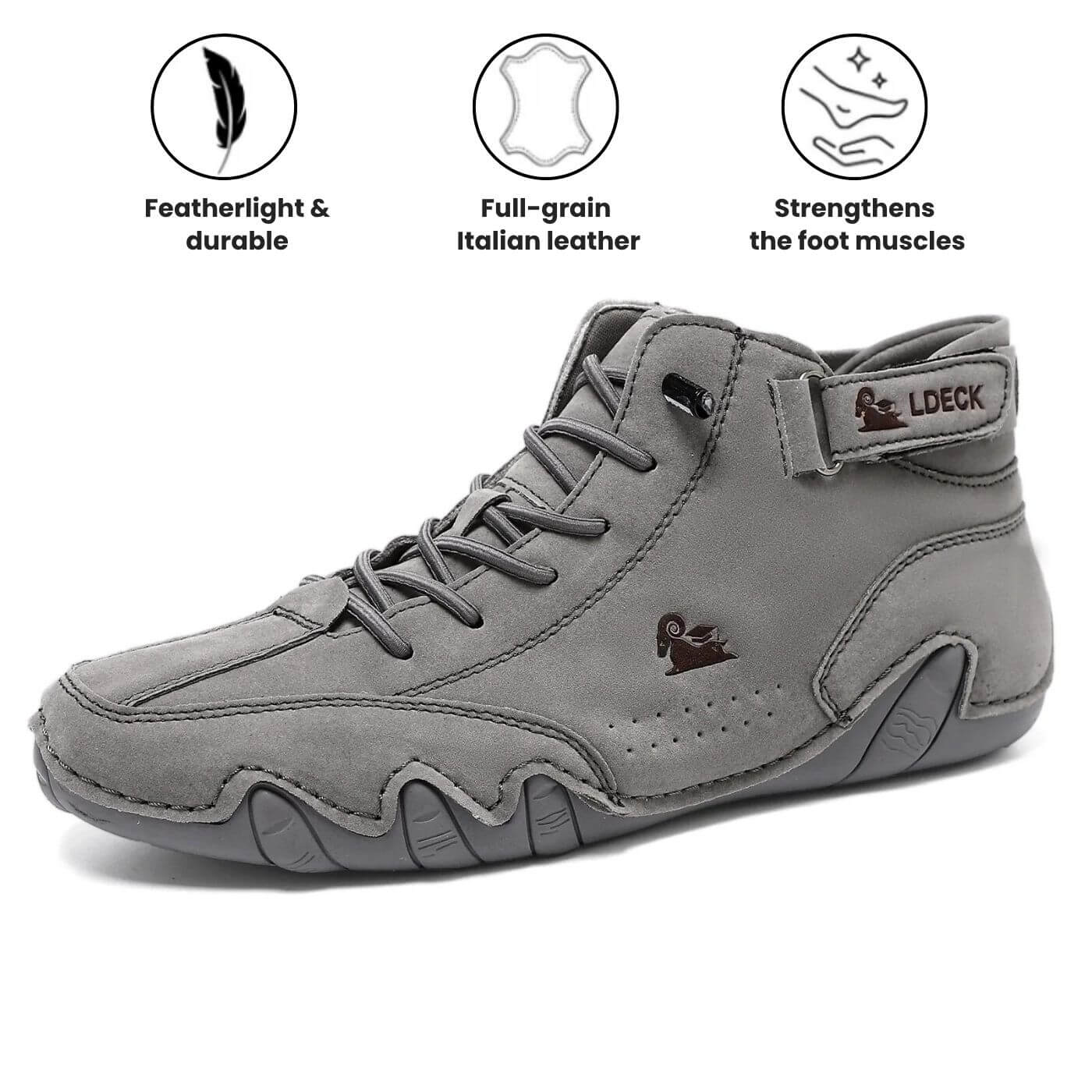 Brent™ – Premium Leather Orthopedic Barefoot Shoes