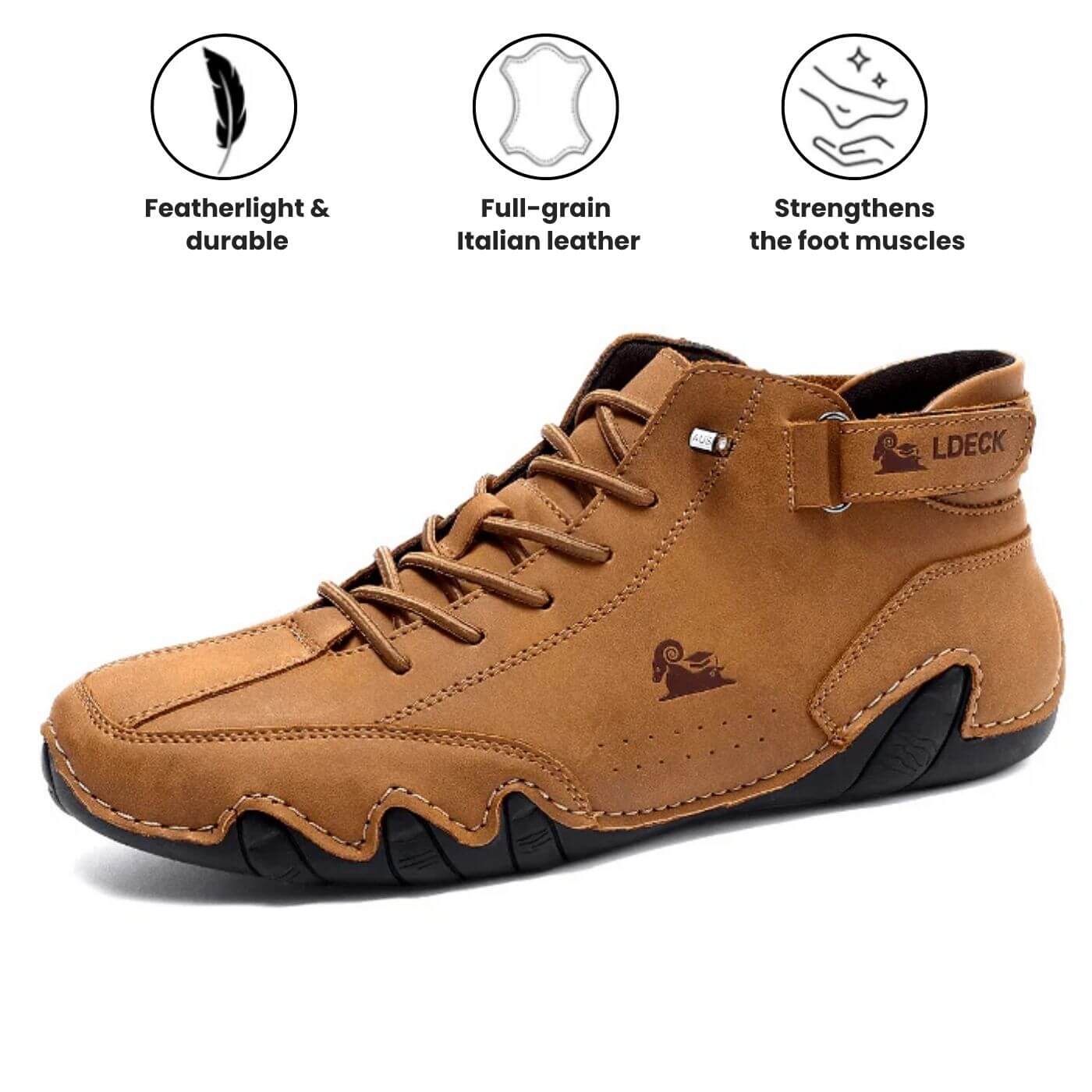 Brent™ – Premium Leather Orthopedic Barefoot Shoes
