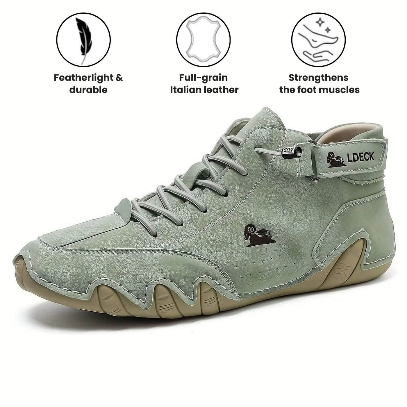 Brent™ – Premium Leather Orthopedic Barefoot Shoes