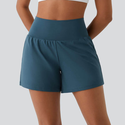 Chelsey™ - Breathable and Comfortable 2 in 1 High Waist Yoga Shorts