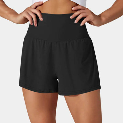 Chelsey™ - Breathable and Comfortable 2 in 1 High Waist Yoga Shorts