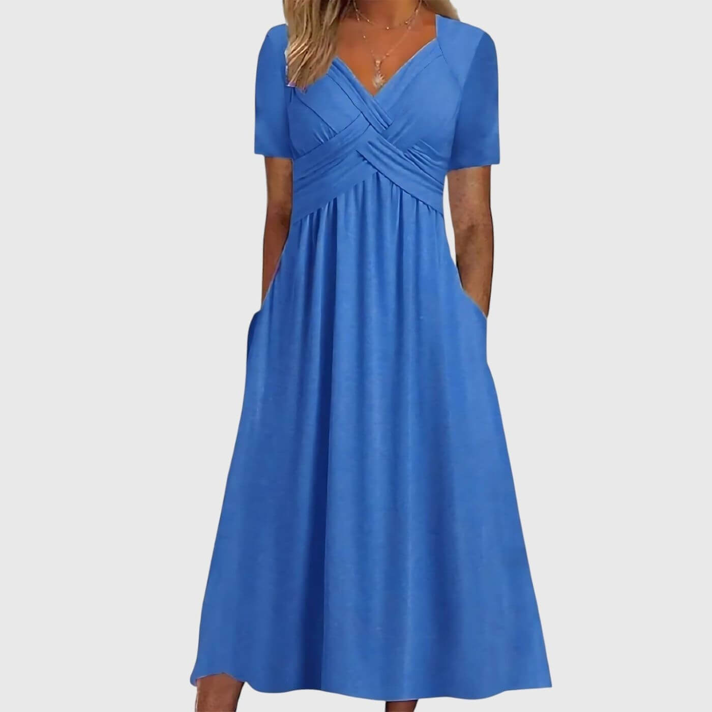 Christina™ – Tummy Coverage Elegant Midi Dress