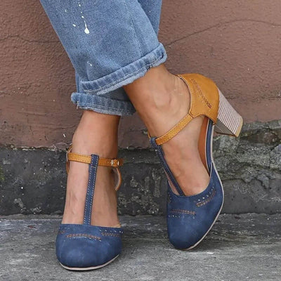 Clarice™ – Elegant Block Heel Orthopedic Sandals