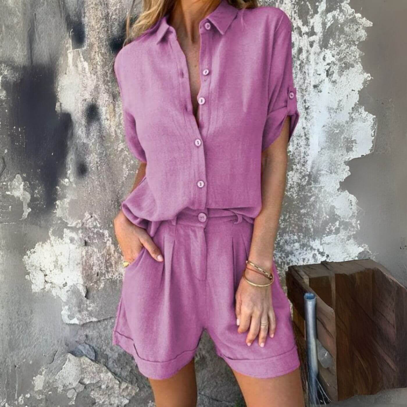 Daisy™ – Breathable Shirt and Shorts Set