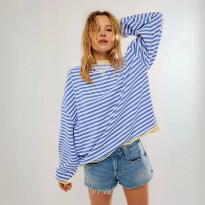 Dominique™ - Oversized Striped Comfort Sweater