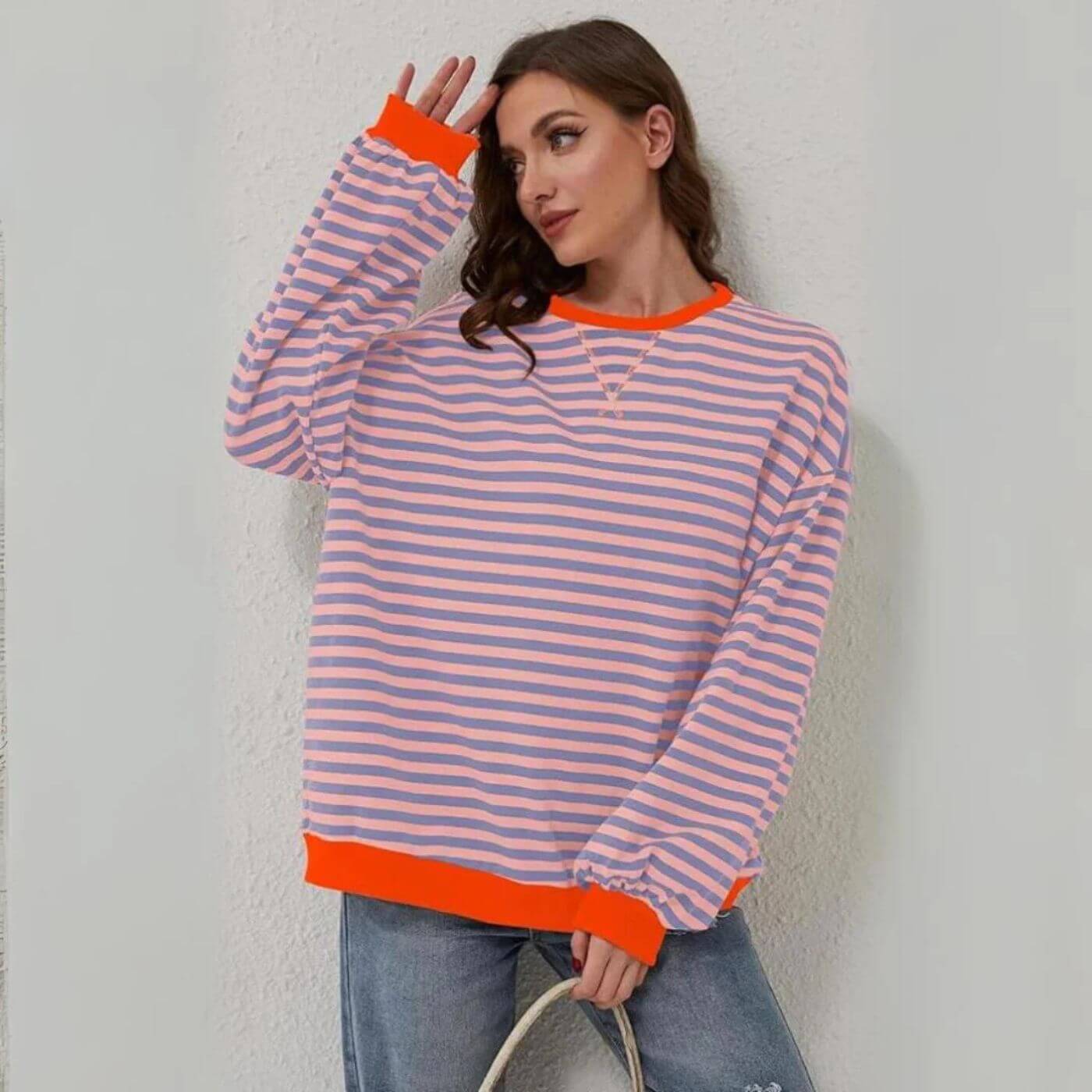 Dominique™ - Oversized Striped Comfort Sweater