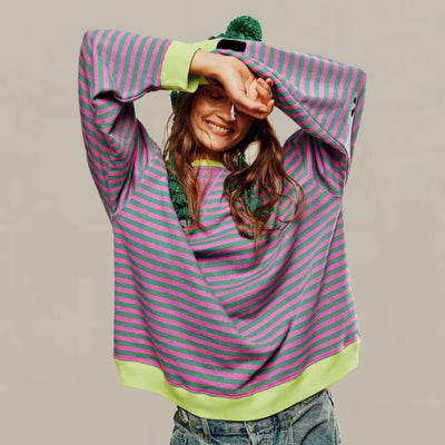 Dominique™ - Oversized Striped Comfort Sweater