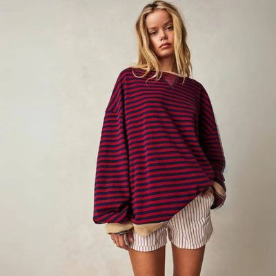 Dominique™ - Oversized Striped Comfort Sweater