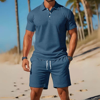 Douglas™ – Breezy Polo And Shorts Set