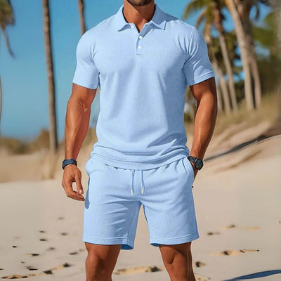 Douglas™ – Breezy Polo And Shorts Set
