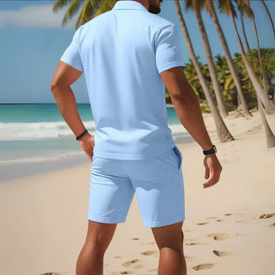 Douglas™ – Breezy Polo And Shorts Set
