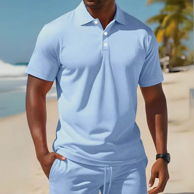 Douglas™ – Breezy Polo And Shorts Set