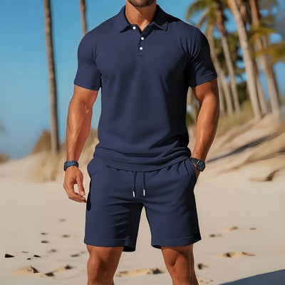 Douglas™ – Breezy Polo And Shorts Set