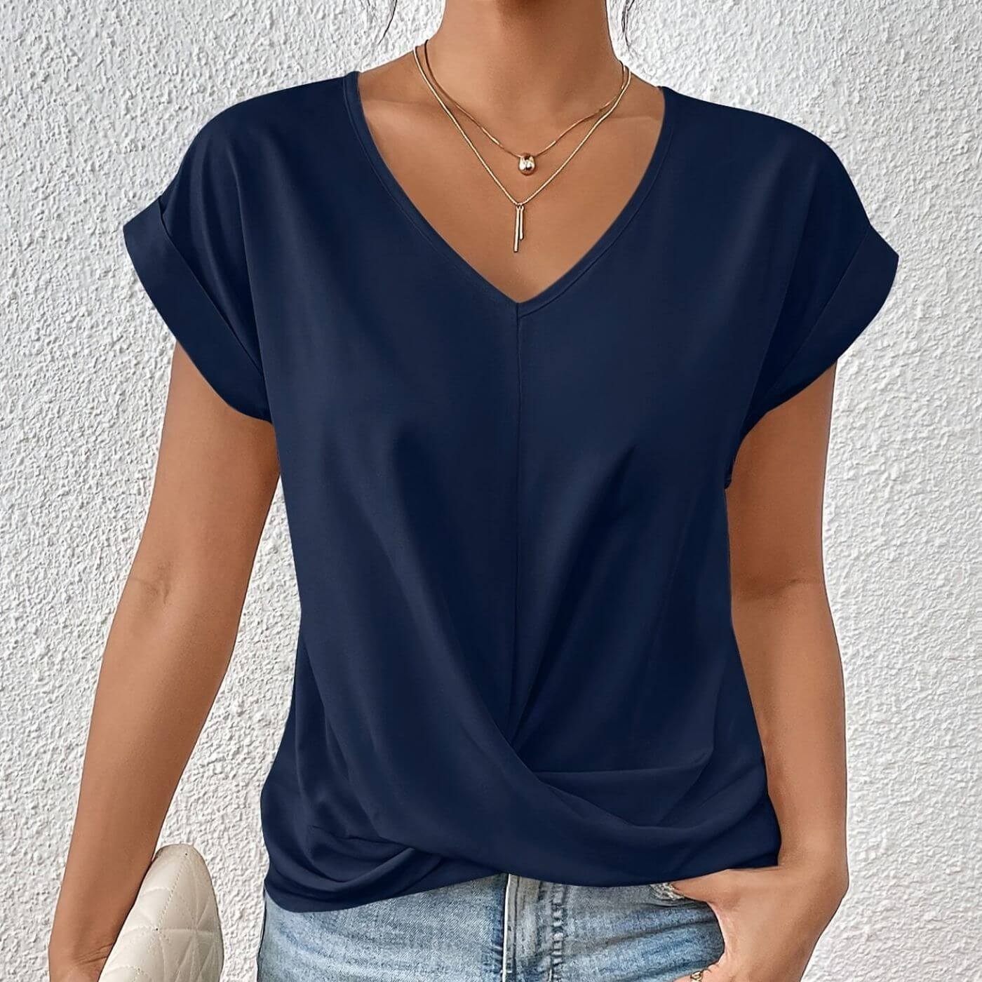 Dulce™ – Casual V-Neck T-shirt