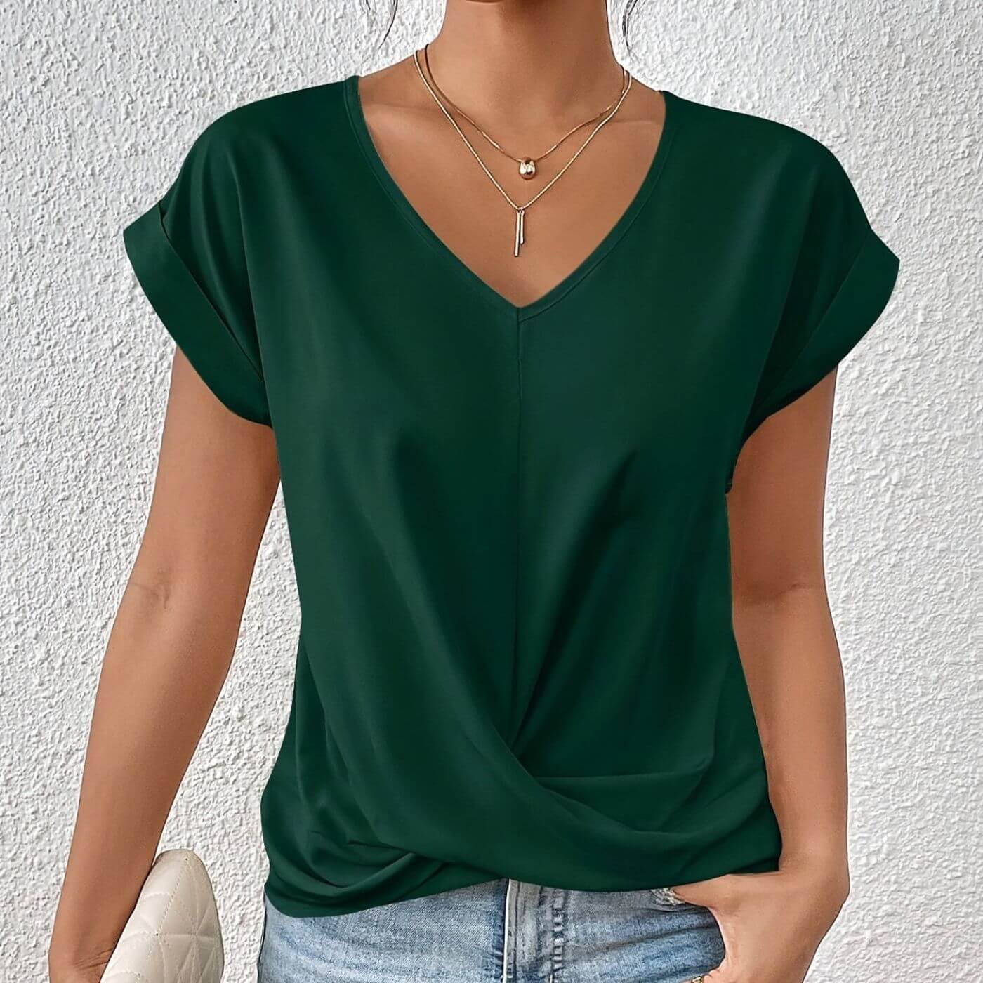 Dulce™ – Casual V-Neck T-shirt