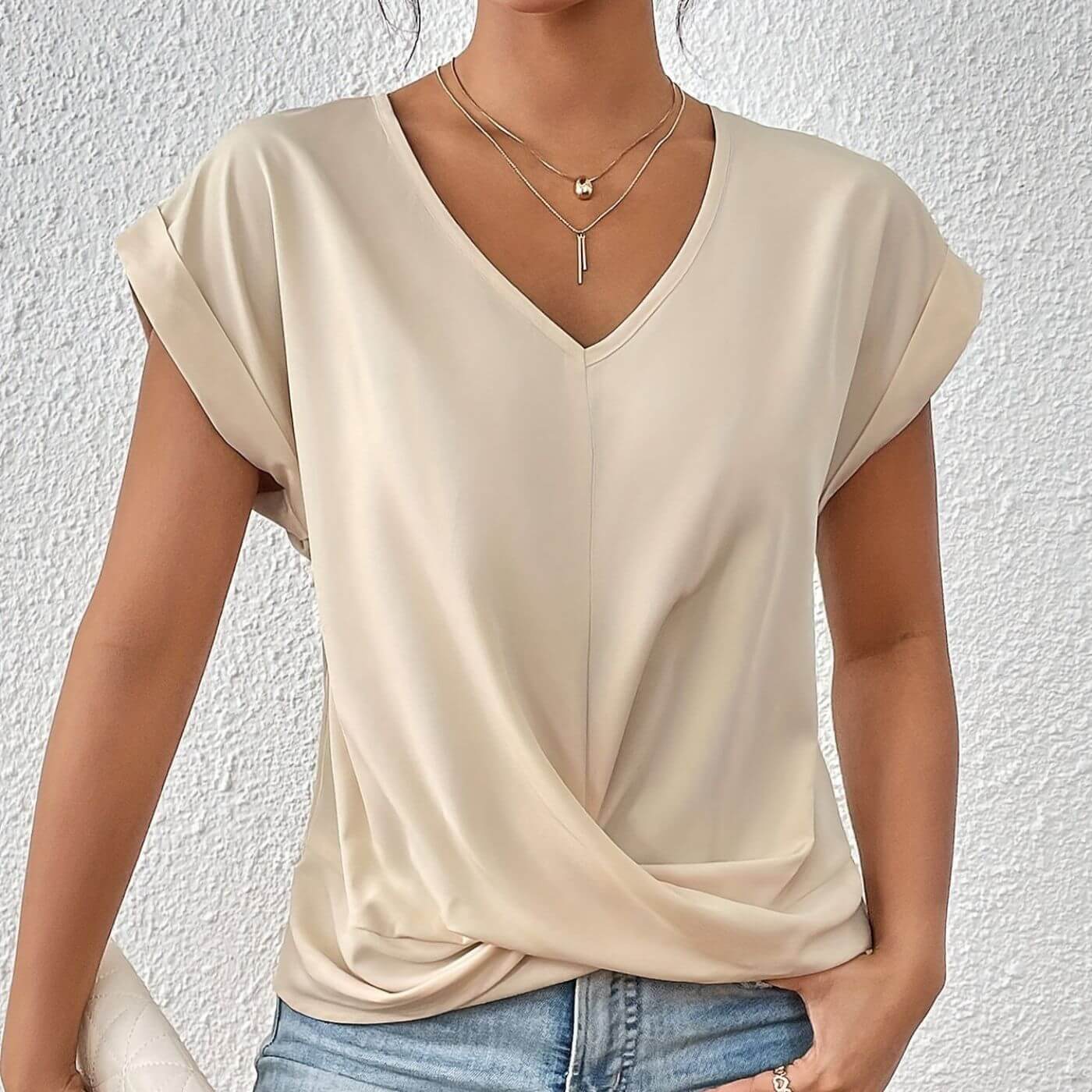 Dulce™ – Casual V-Neck T-shirt