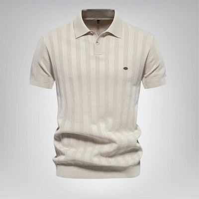 Emanuel™ - Ribbed Knit Comfortable Polo Shirt (1+1 FREE)