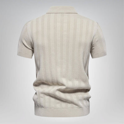 Emanuel™ - Ribbed Knit Comfortable Polo Shirt (1+1 FREE)