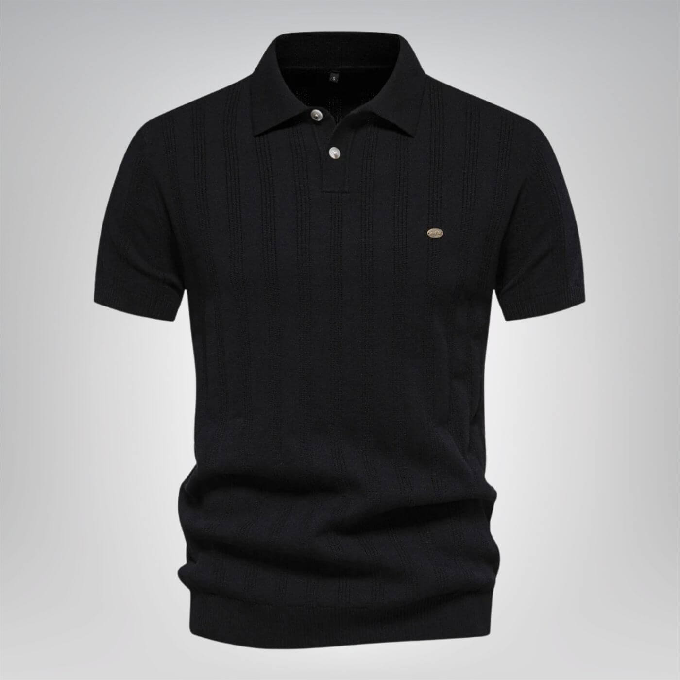 Emanuel™ - Ribbed Knit Comfortable Polo Shirt (1+1 FREE)