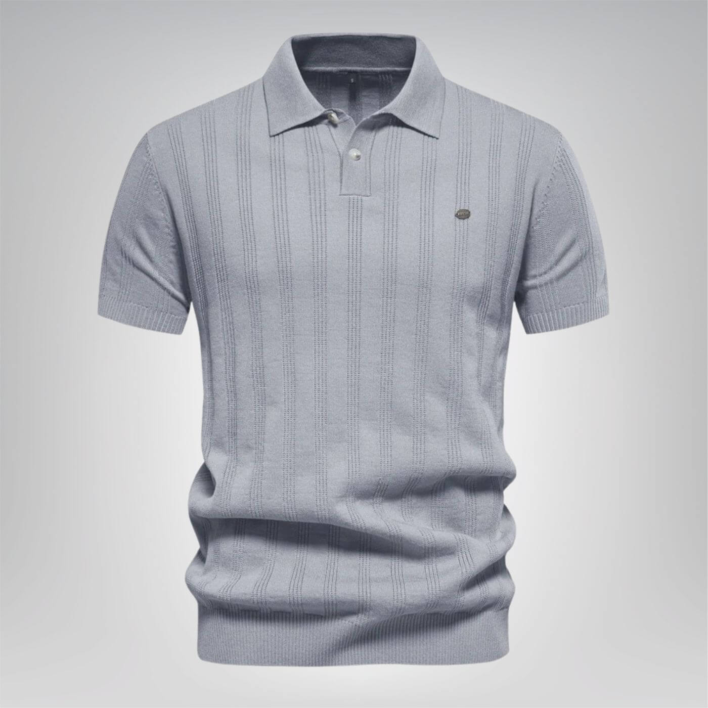 Emanuel™ - Ribbed Knit Comfortable Polo Shirt (1+1 FREE)