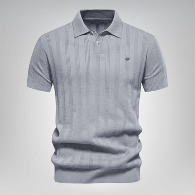 Emanuel™ - Ribbed Knit Comfortable Polo Shirt (1+1 FREE)