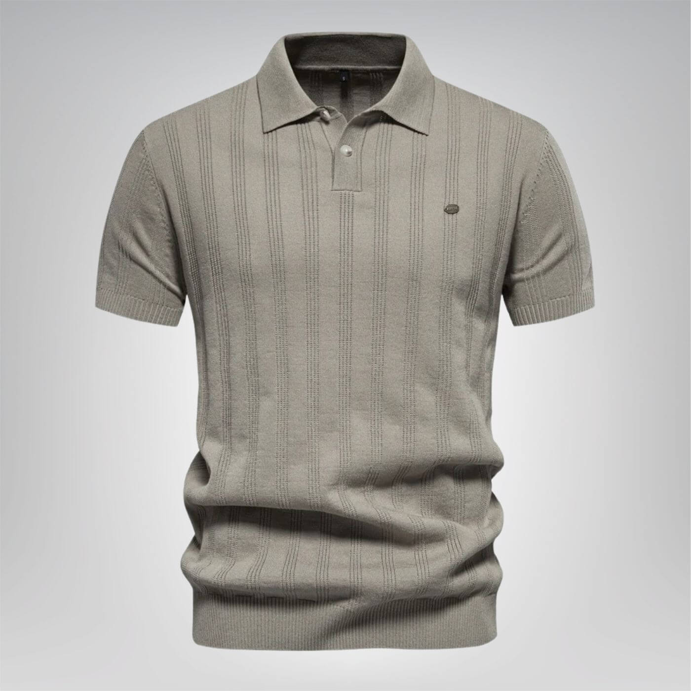 Emanuel™ - Ribbed Knit Comfortable Polo Shirt (1+1 FREE)