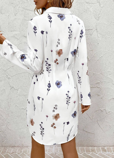 Emilee™ – Elegant Button Down Floral Dress