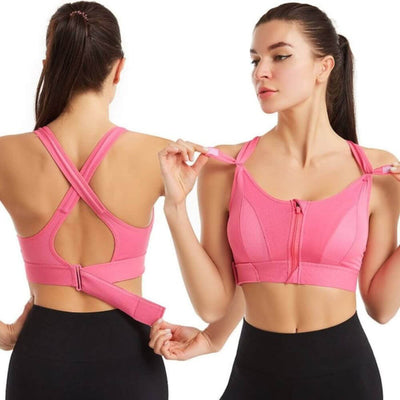 FitBra™ – Front Zipper Push-Up Sports Bra