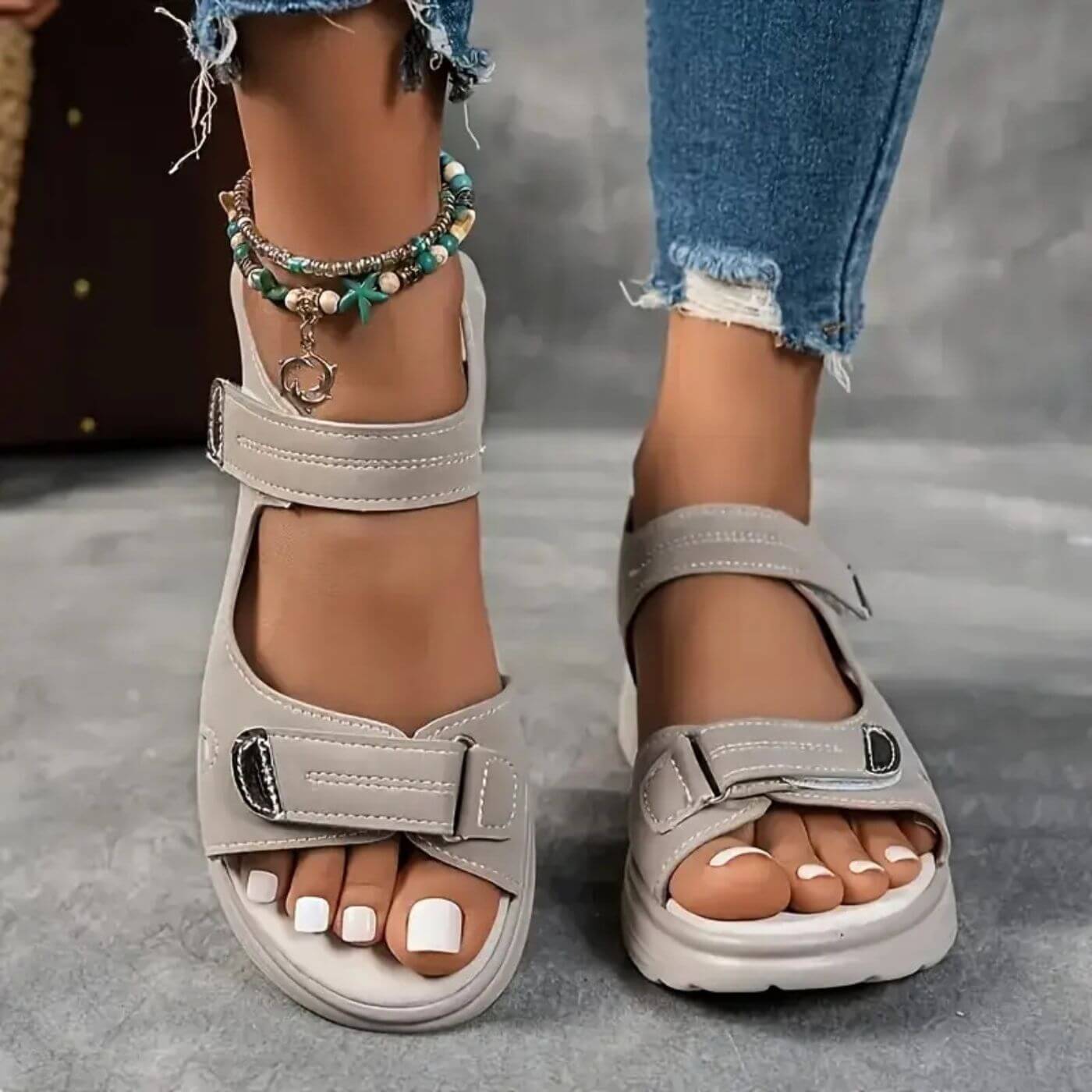 Jenna™ – Comfortable Orthopedic Wedge Sandals